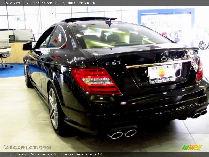 Black / AMG Black 2012 Mercedes-Benz C 63 AMG Coupe