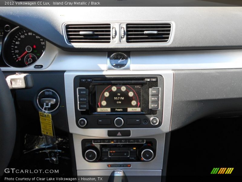 Island Gray Metallic / Black 2012 Volkswagen CC Lux
