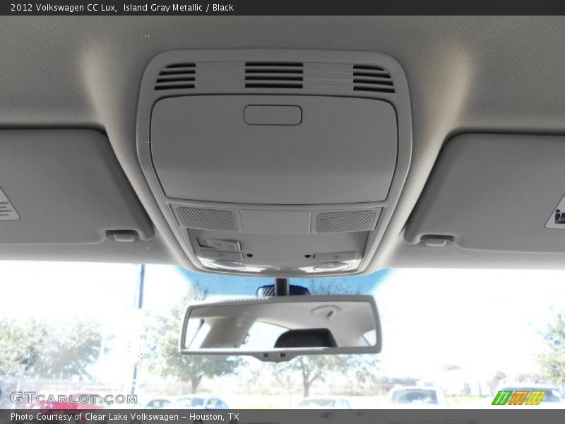 Island Gray Metallic / Black 2012 Volkswagen CC Lux