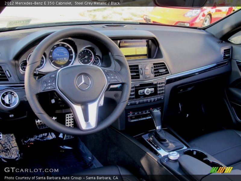 Steel Grey Metallic / Black 2012 Mercedes-Benz E 350 Cabriolet