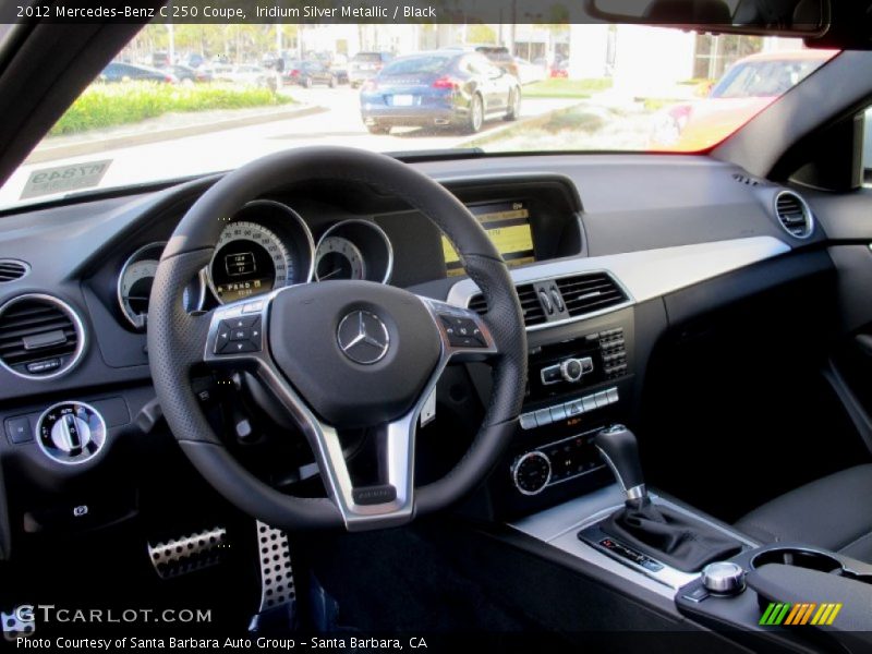 Iridium Silver Metallic / Black 2012 Mercedes-Benz C 250 Coupe