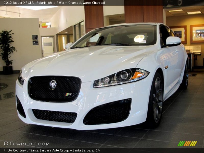 Polaris White / Warm Charcoal/Warm Charcoal 2012 Jaguar XF XFR