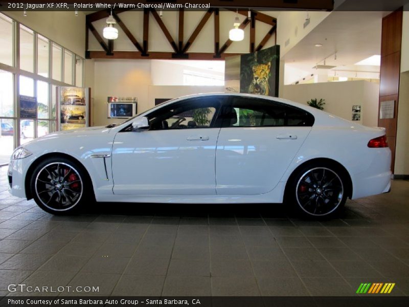 Polaris White / Warm Charcoal/Warm Charcoal 2012 Jaguar XF XFR