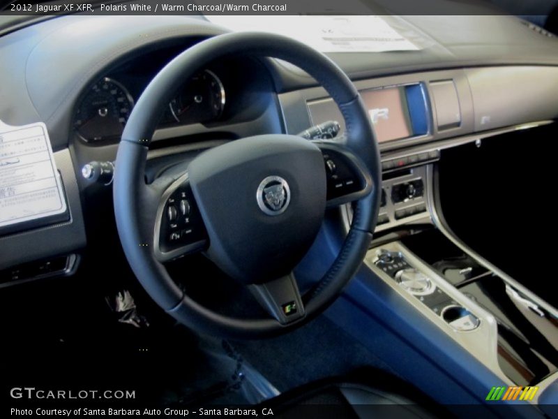 Polaris White / Warm Charcoal/Warm Charcoal 2012 Jaguar XF XFR