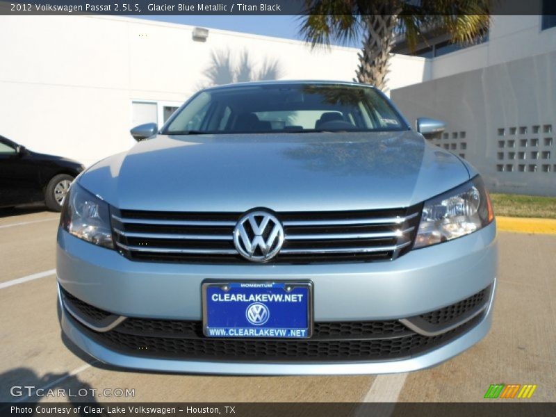 Glacier Blue Metallic / Titan Black 2012 Volkswagen Passat 2.5L S