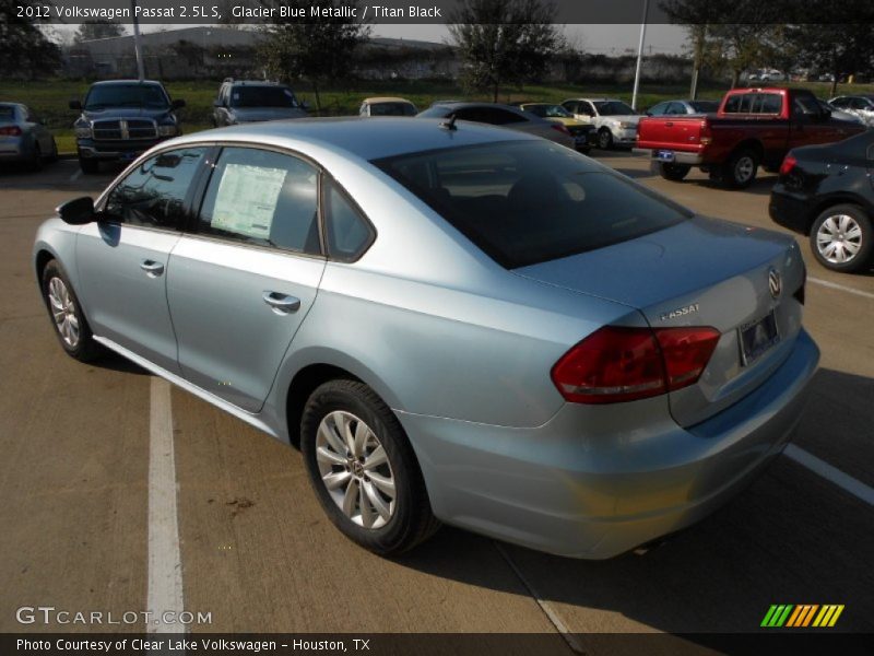 Glacier Blue Metallic / Titan Black 2012 Volkswagen Passat 2.5L S