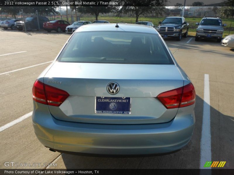 Glacier Blue Metallic / Titan Black 2012 Volkswagen Passat 2.5L S