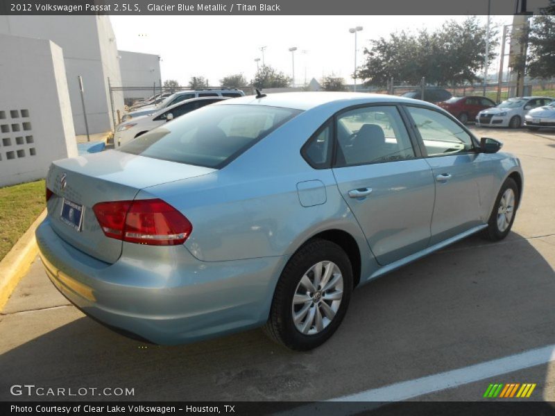 Glacier Blue Metallic / Titan Black 2012 Volkswagen Passat 2.5L S