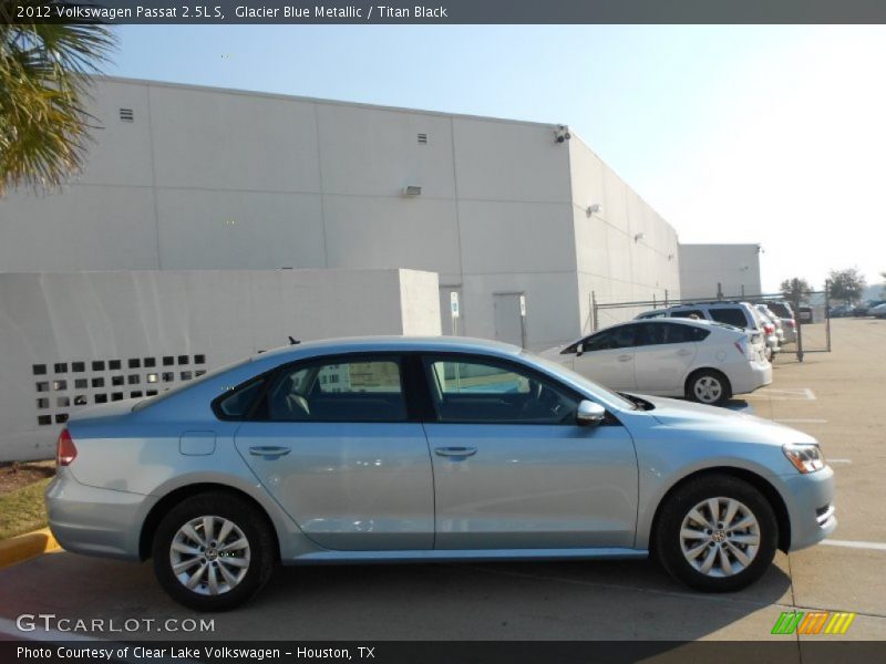 Glacier Blue Metallic / Titan Black 2012 Volkswagen Passat 2.5L S