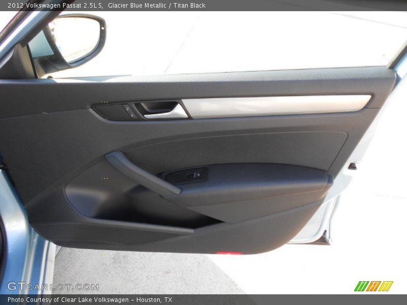 Glacier Blue Metallic / Titan Black 2012 Volkswagen Passat 2.5L S