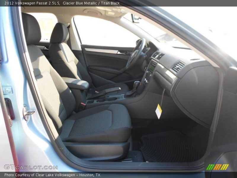 Glacier Blue Metallic / Titan Black 2012 Volkswagen Passat 2.5L S