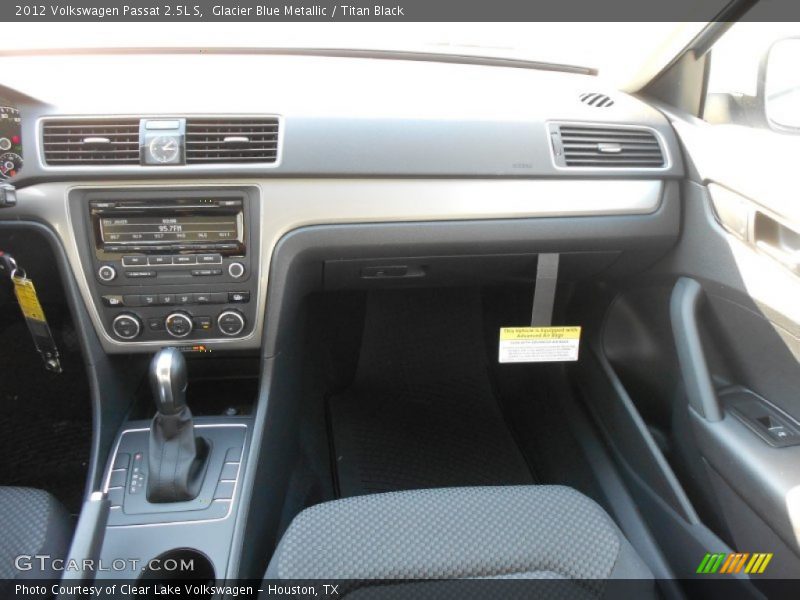 Glacier Blue Metallic / Titan Black 2012 Volkswagen Passat 2.5L S