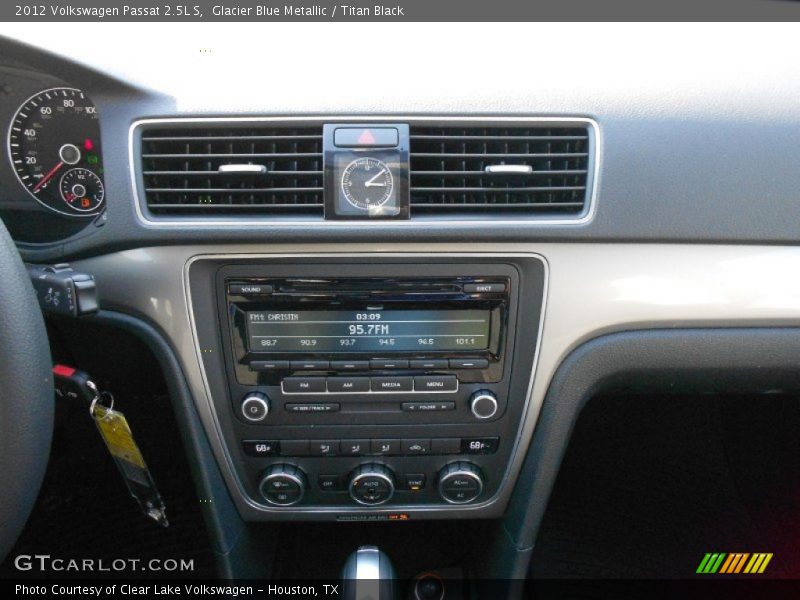 Glacier Blue Metallic / Titan Black 2012 Volkswagen Passat 2.5L S
