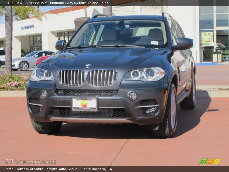 Platinum Gray Metallic / Sand Beige 2012 BMW X5 xDrive35d