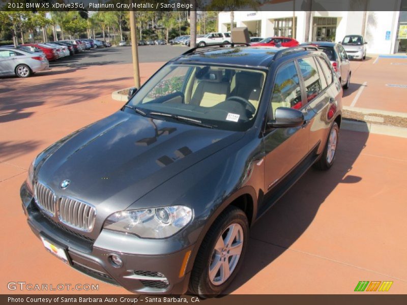 Platinum Gray Metallic / Sand Beige 2012 BMW X5 xDrive35d