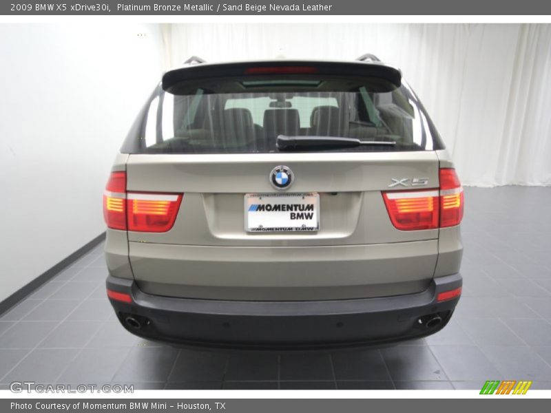 Platinum Bronze Metallic / Sand Beige Nevada Leather 2009 BMW X5 xDrive30i