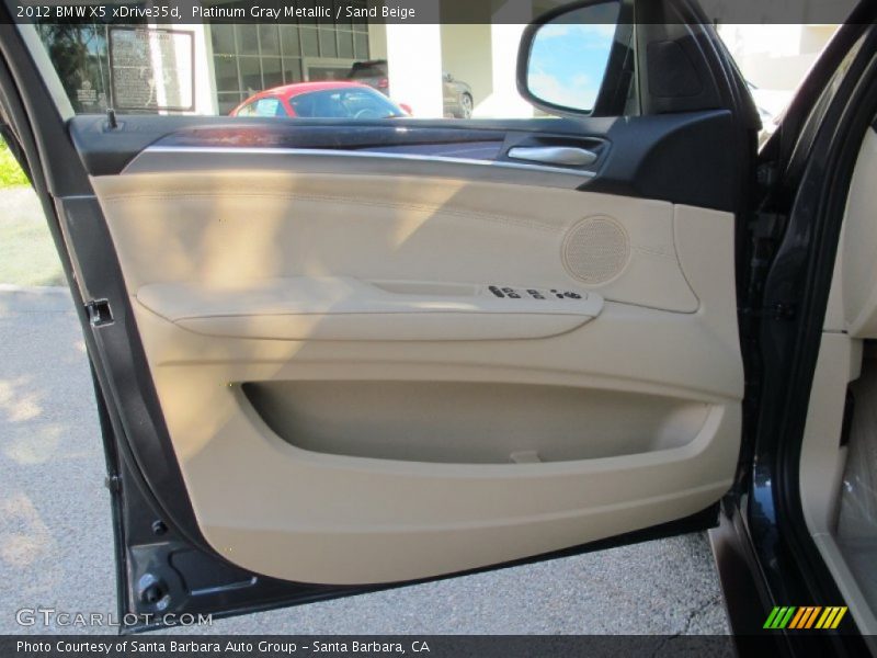 Platinum Gray Metallic / Sand Beige 2012 BMW X5 xDrive35d