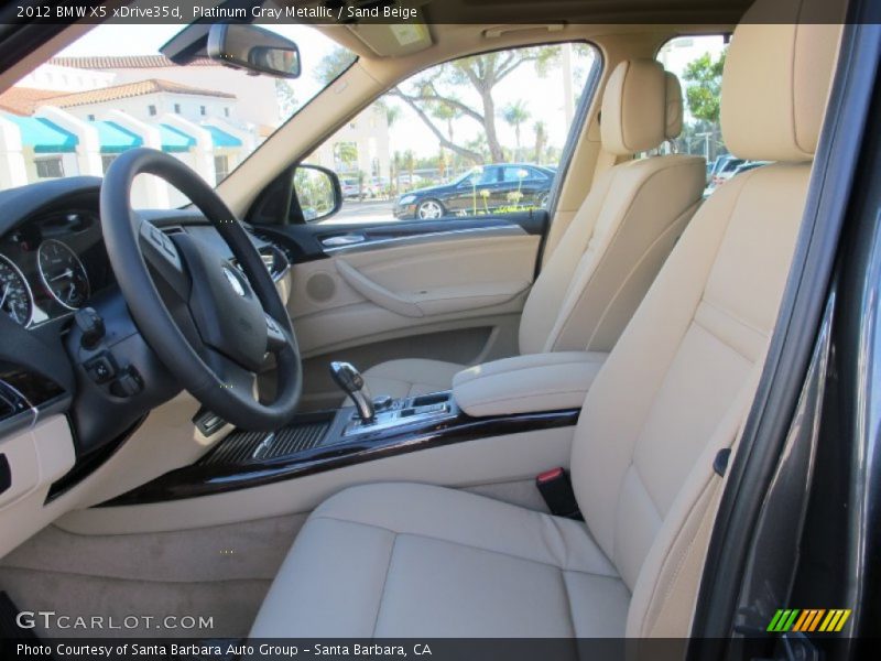 Platinum Gray Metallic / Sand Beige 2012 BMW X5 xDrive35d