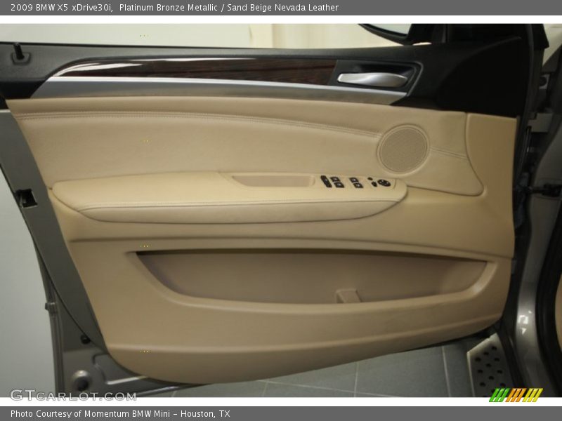 Platinum Bronze Metallic / Sand Beige Nevada Leather 2009 BMW X5 xDrive30i
