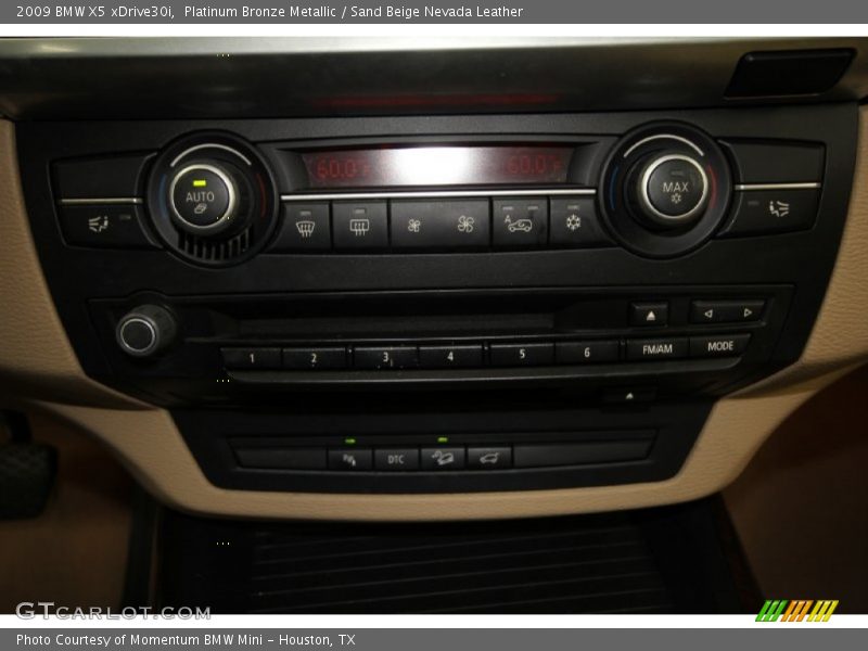 Platinum Bronze Metallic / Sand Beige Nevada Leather 2009 BMW X5 xDrive30i