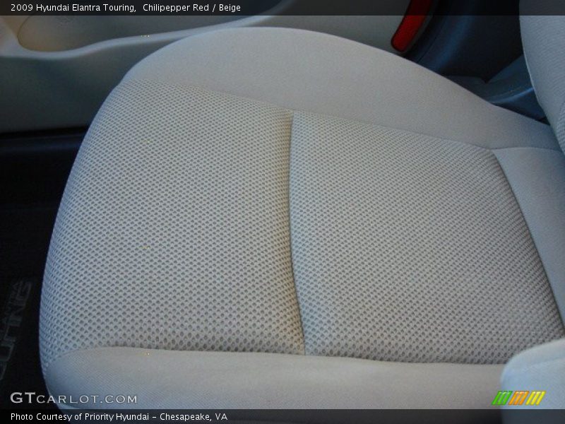 Chilipepper Red / Beige 2009 Hyundai Elantra Touring