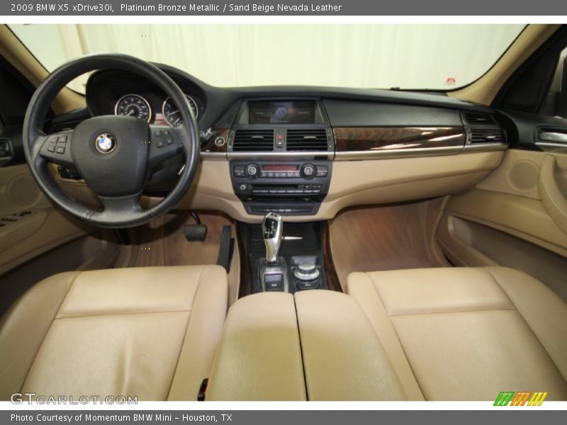 Platinum Bronze Metallic / Sand Beige Nevada Leather 2009 BMW X5 xDrive30i