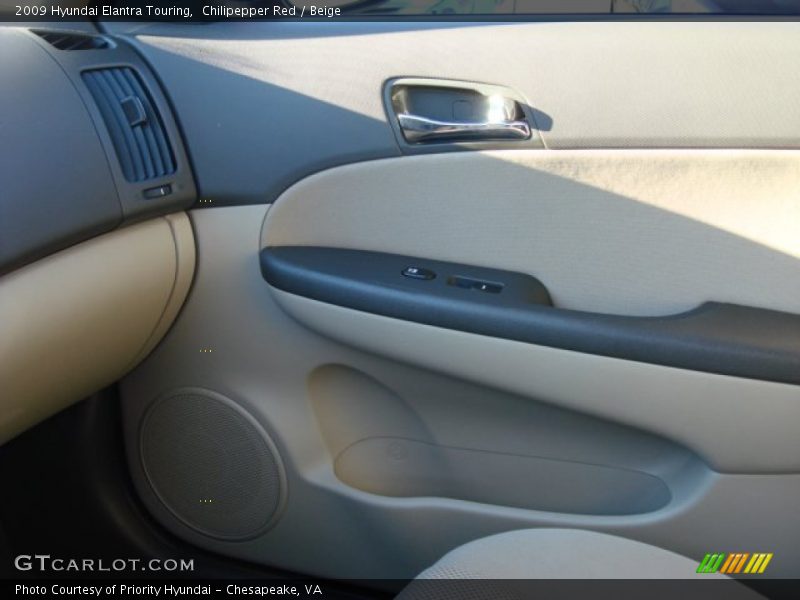 Chilipepper Red / Beige 2009 Hyundai Elantra Touring