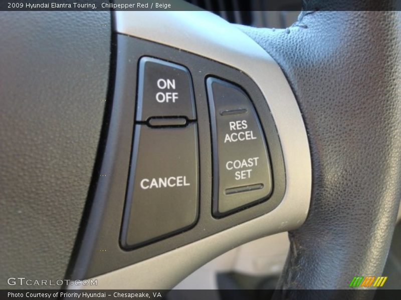 Chilipepper Red / Beige 2009 Hyundai Elantra Touring