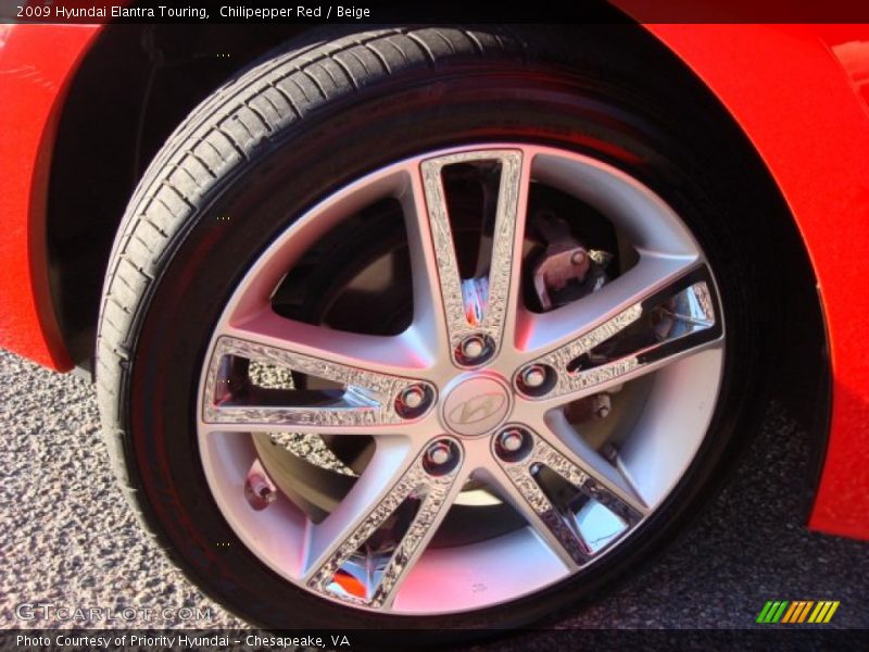 Chilipepper Red / Beige 2009 Hyundai Elantra Touring