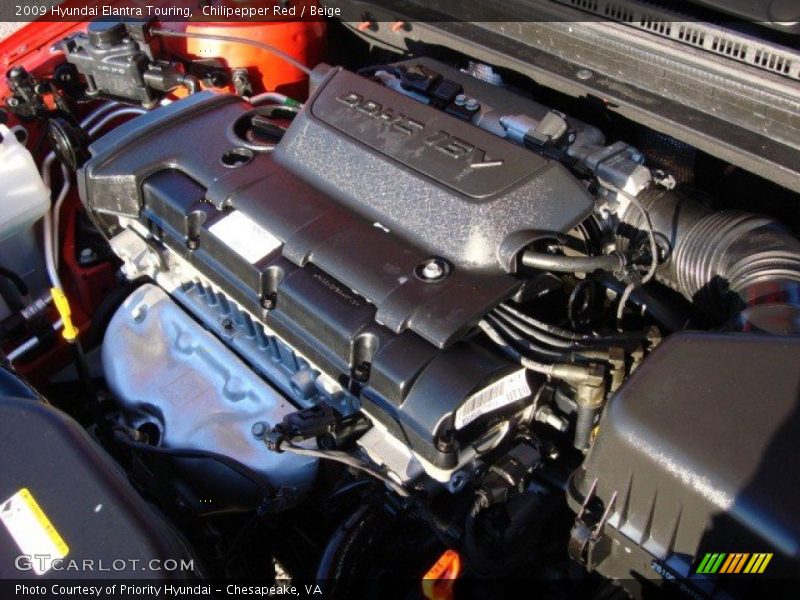 Chilipepper Red / Beige 2009 Hyundai Elantra Touring