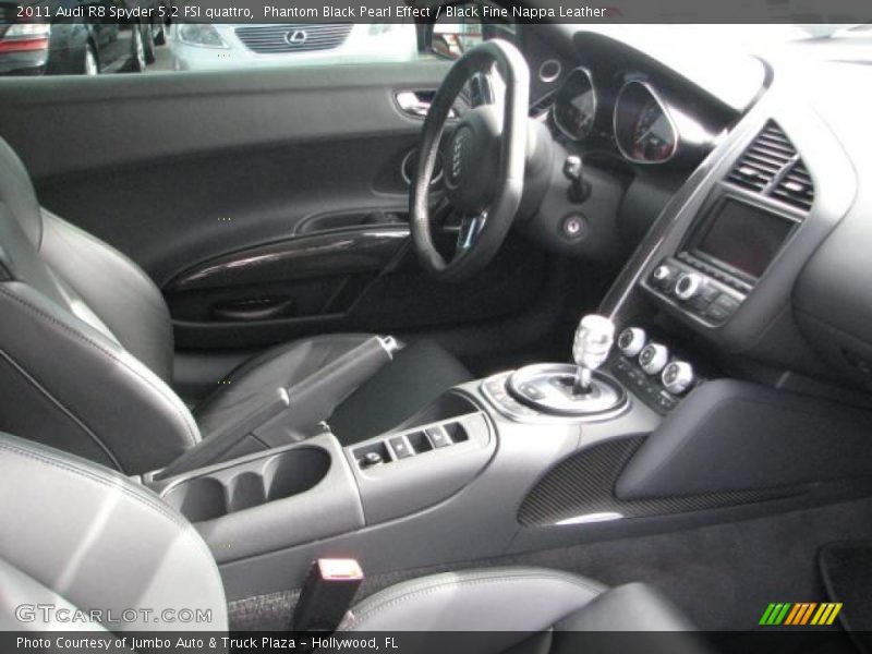  2011 R8 Spyder 5.2 FSI quattro Black Fine Nappa Leather Interior