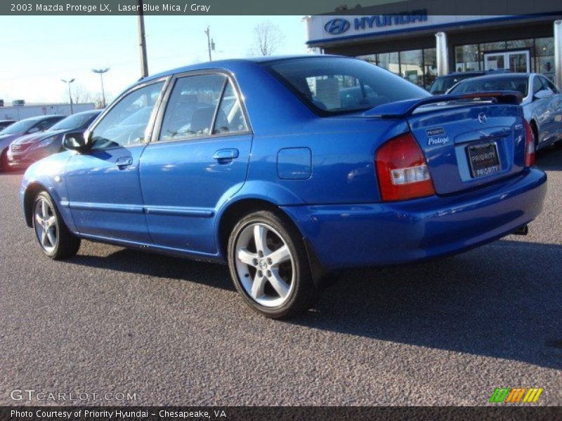 Laser Blue Mica / Gray 2003 Mazda Protege LX