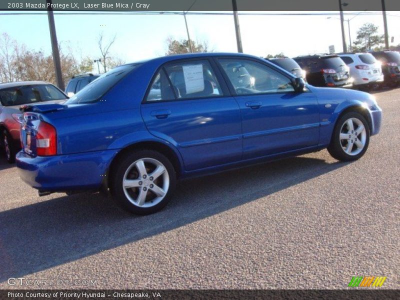 Laser Blue Mica / Gray 2003 Mazda Protege LX