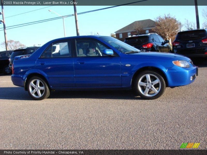 Laser Blue Mica / Gray 2003 Mazda Protege LX