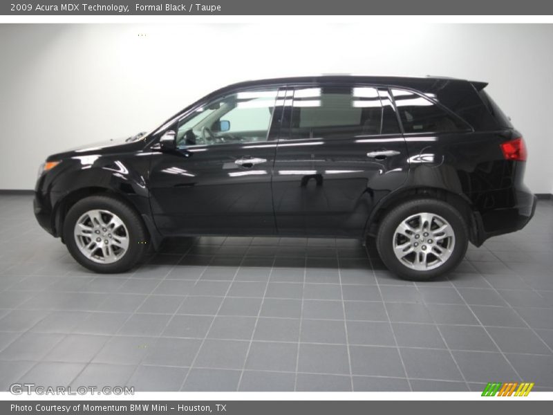 Formal Black / Taupe 2009 Acura MDX Technology