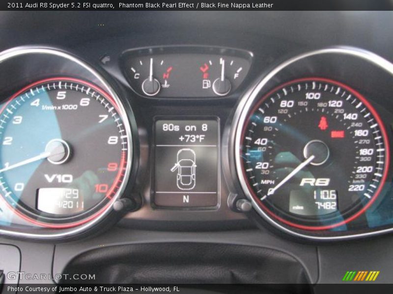  2011 R8 Spyder 5.2 FSI quattro Spyder 5.2 FSI quattro Gauges