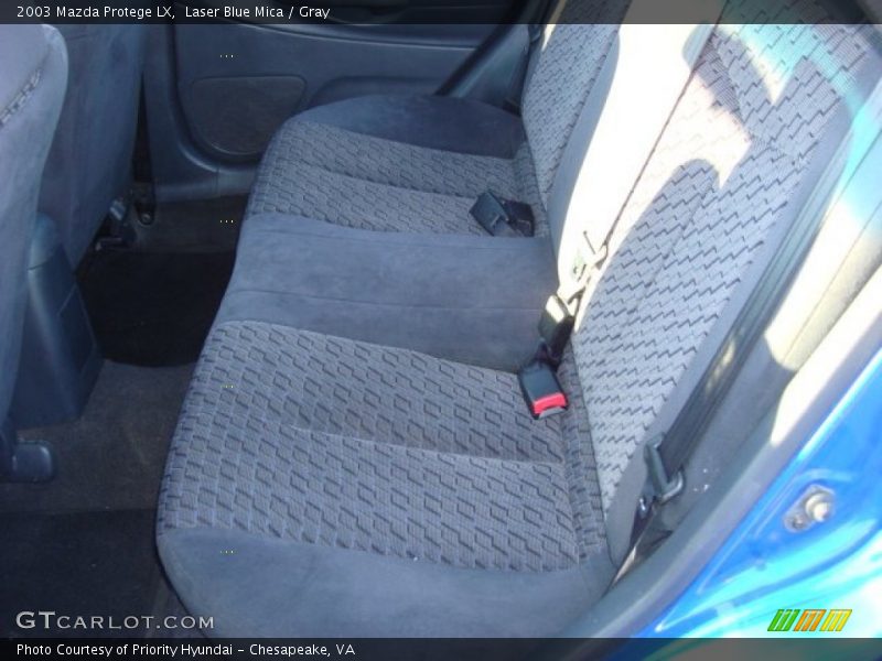 Laser Blue Mica / Gray 2003 Mazda Protege LX