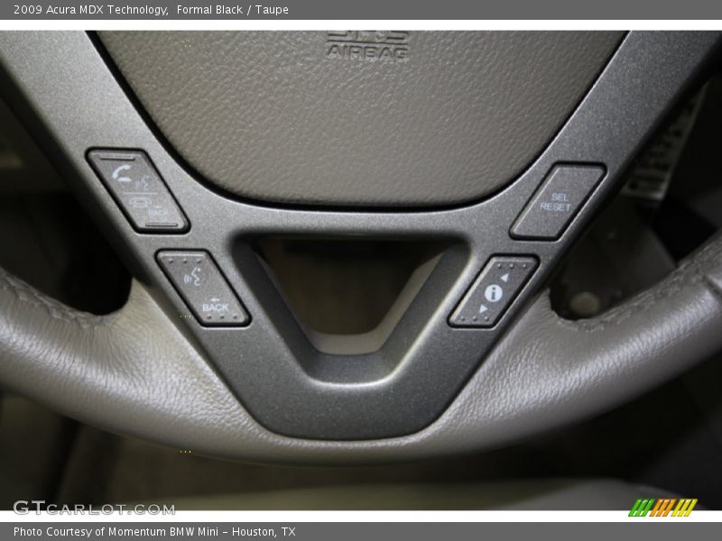 Formal Black / Taupe 2009 Acura MDX Technology