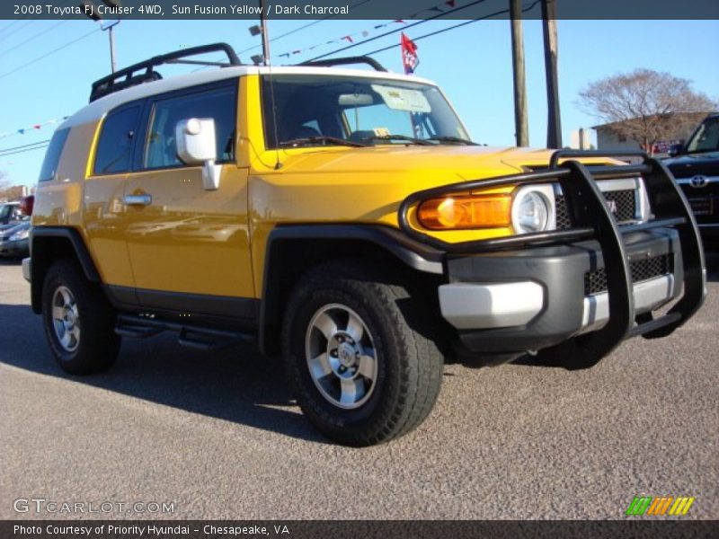 Sun Fusion Yellow / Dark Charcoal 2008 Toyota FJ Cruiser 4WD