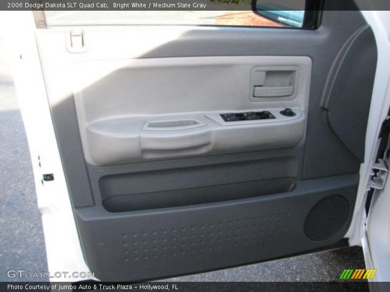 Bright White / Medium Slate Gray 2006 Dodge Dakota SLT Quad Cab