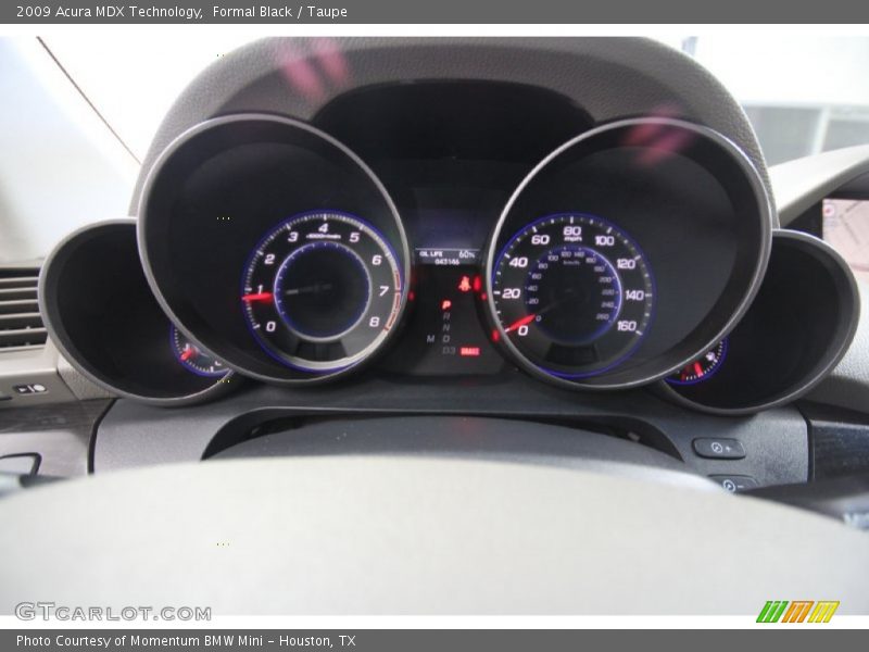 Formal Black / Taupe 2009 Acura MDX Technology