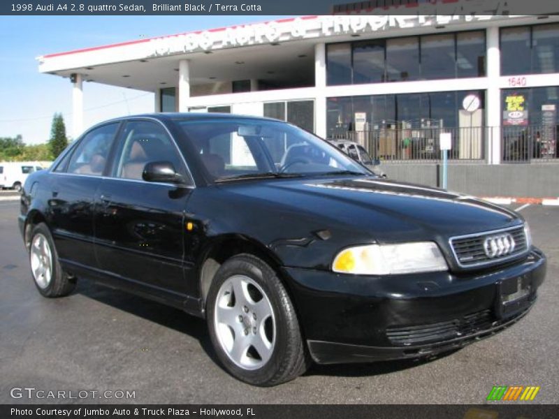 Brilliant Black / Terra Cotta 1998 Audi A4 2.8 quattro Sedan
