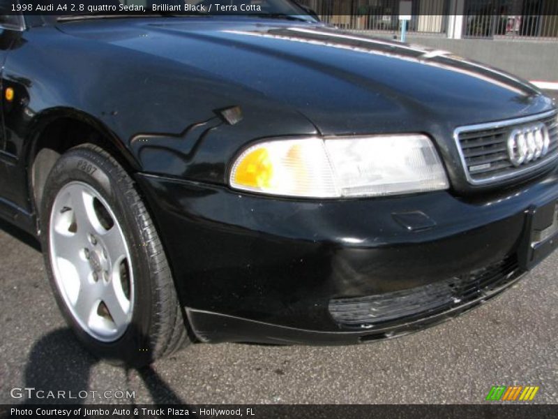 Brilliant Black / Terra Cotta 1998 Audi A4 2.8 quattro Sedan