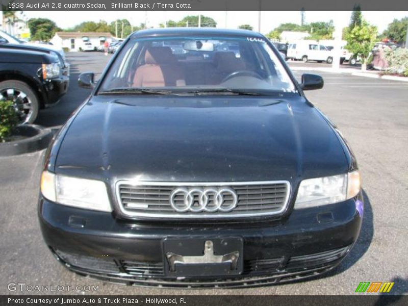 Brilliant Black / Terra Cotta 1998 Audi A4 2.8 quattro Sedan