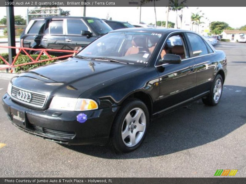 Brilliant Black / Terra Cotta 1998 Audi A4 2.8 quattro Sedan