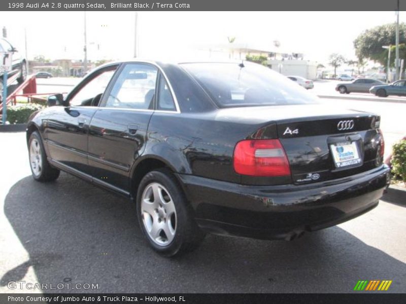 Brilliant Black / Terra Cotta 1998 Audi A4 2.8 quattro Sedan