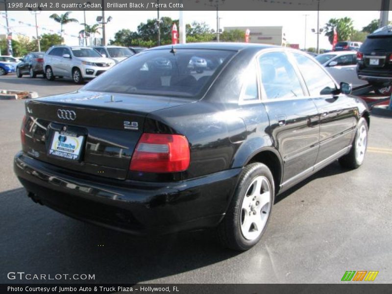 Brilliant Black / Terra Cotta 1998 Audi A4 2.8 quattro Sedan