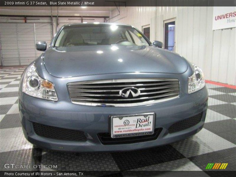 Blue Slate Metallic / Wheat 2009 Infiniti G 37 Sedan