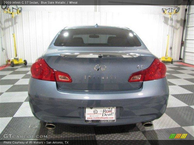 Blue Slate Metallic / Wheat 2009 Infiniti G 37 Sedan