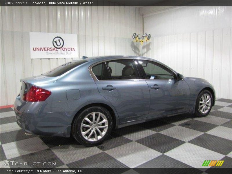 Blue Slate Metallic / Wheat 2009 Infiniti G 37 Sedan